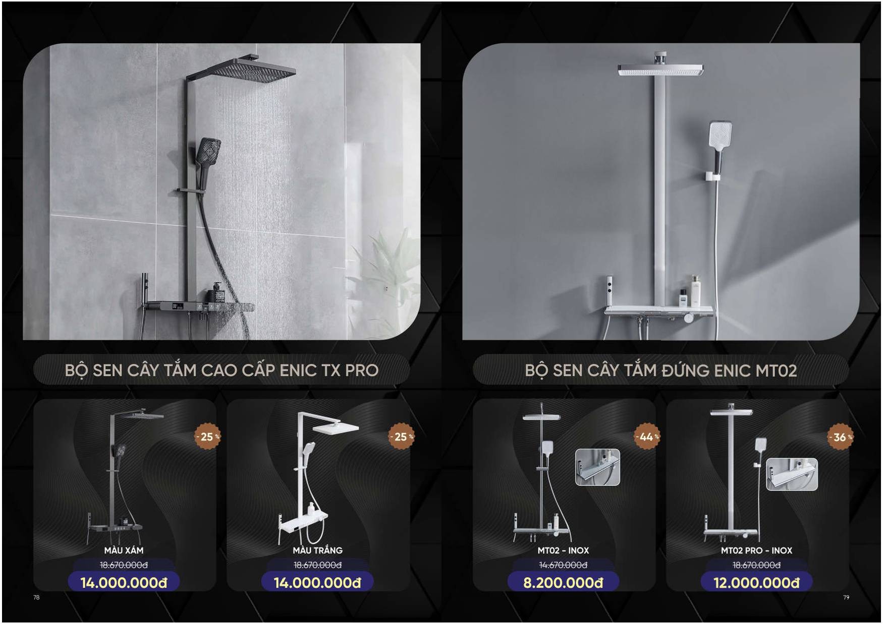 Bảng giá và Catalogue Thiết bị vệ sinh thông minh ENIC /Page 39